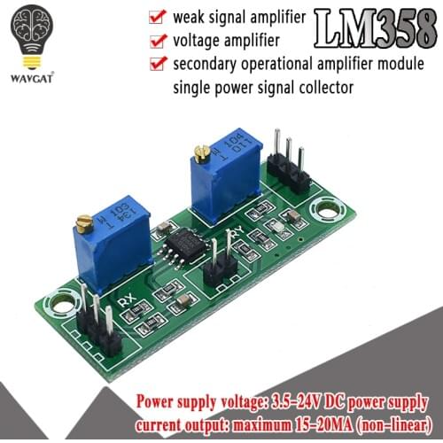 LM358 Weak Signal Amplifier Voltage Amplifier Secondary Operational Amplifier Module Single Power Signal Collector