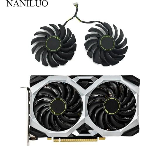 2pcs/lot PLD09210S12HH GTX 1660 1660Ti fan For msi GeForce GTX 1660 SUPER Ti VENTUS XS Graphics Card GPU cooling Fan