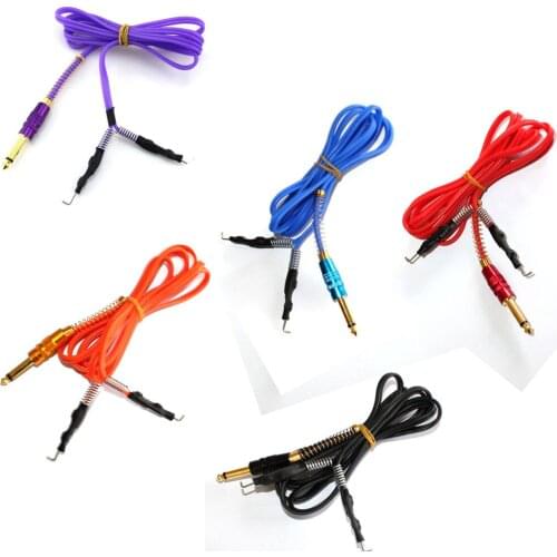 1PC Silicone Top Tattoo Power Clip Cord For Permanent Makeup Tattoo Machine Gun Kit Set Acessories Tools Supply