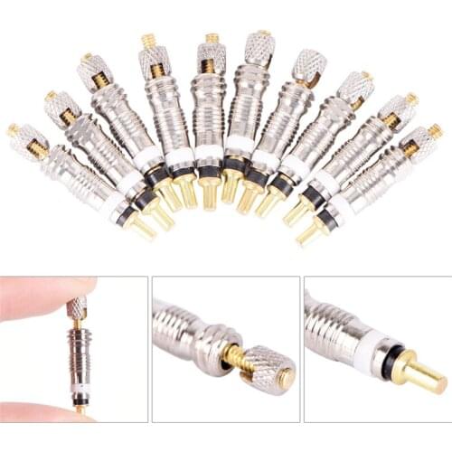 10Pcs Silver Replacement French Presta Valve Core For Bicycles Bike MTB Tool