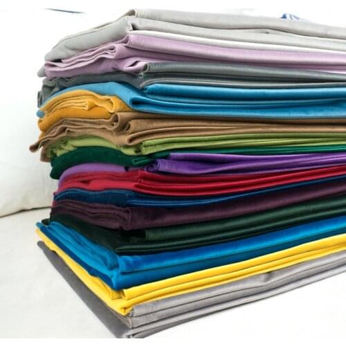 280CM Wide In Width Silk Velvet Fabric Velour Fabric Table Cloth Curtain Cushion Pillow Fabric Red Blue Brown Green Pink Purple