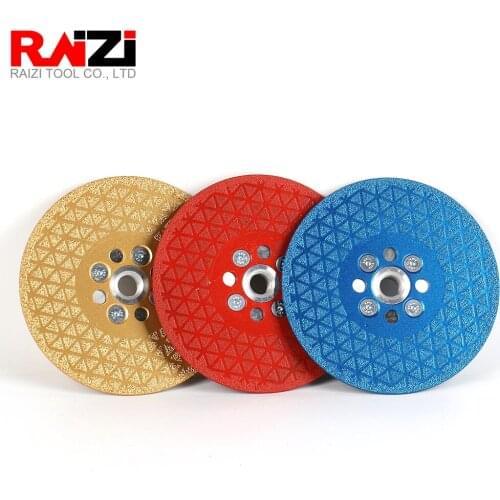 Raizi 100/115/125mm Diamond Cutting Disc for Marble Concrete Ceramic Tile Cut M14 Angle Grinder Circular Saw Blade With Flange