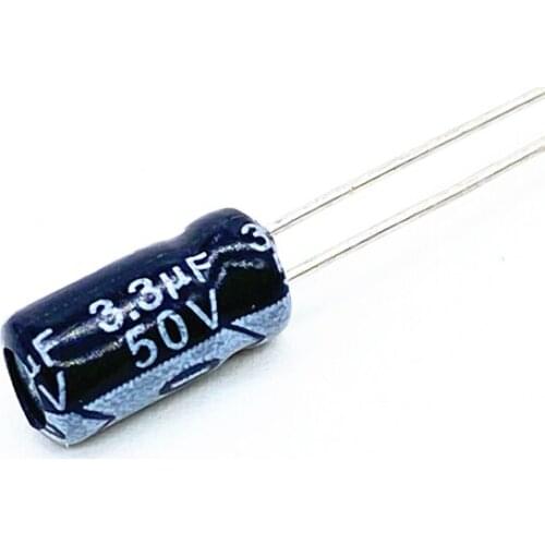 20pcs/lot BC05 high frequency low impedance 50v 3.3UF aluminum electrolytic capacitor size 4*7 3.3UF 20