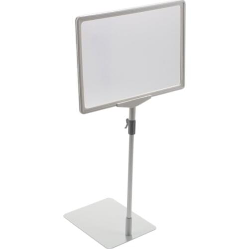 White A4 Frame Pop Price Label Holder Promotion Poster Floor Table Advertising Rack Desk Sign Display Stand