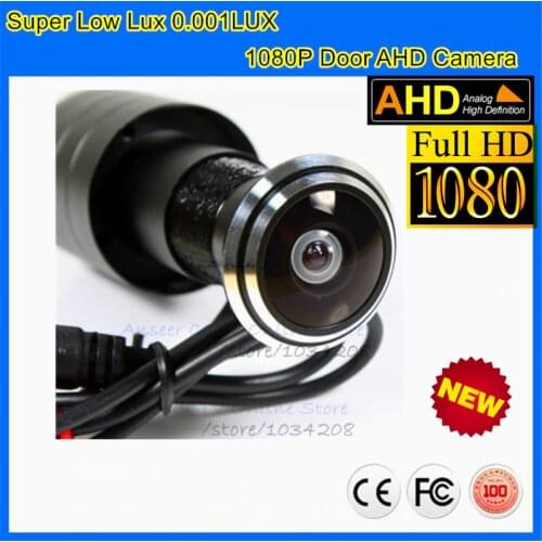 CCTV 1.78mm Fisheye Lens Wide Angle 1080P 2MP Mini AHD Camera Fisheye Cat Eyes Door AHD Camera For Security Surveillance System