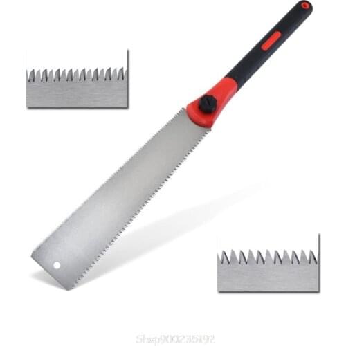 Woodworking Double Sides SK5 Steel Hand Saw Tenon Fine Tooth TPR Handle Garden Au 11 20 Dropship