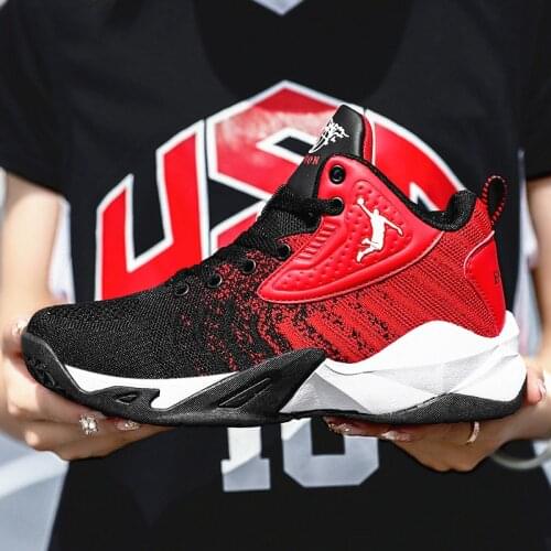 Kids Basketball Shoes New Fashion Jordan Shoes for Kids Boys High Top Mesh Breathable Sneakers Children Non Slip Training Boots