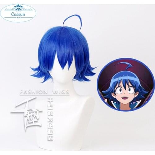 Welcome to Demon School! Iruma-kun Mairimashita! Cosplay Wigs Suzuki Iruma Demon Heat Resistant Synthetic Hair