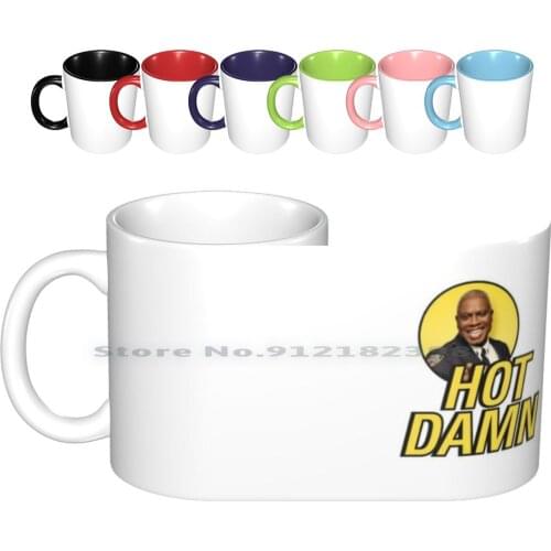 Hot Damn | Brooklyn 99 Ceramic Mugs Coffee Cups Milk Tea Mug Brooklyn Nine Nine 99 Cool Cool No Doubt Terry Amy Santiago Jake
