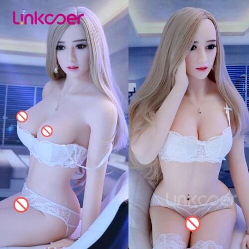 Linkooer 158cm Lifelike Silicone Sex Doll Sexy Breast Korean Pretty Real TPE Oral Anal Sex Toys for Men Adult Love Doll