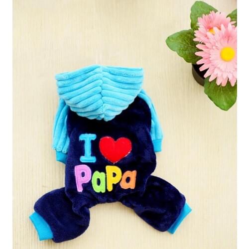 Autumn Winter Warm Coat Pet Dog Clothes Cotton Soft Dog Jacket Cute Cartoon Clothing Small Dog Pet Clothes XXS-L