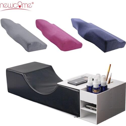 NEWCOME Eyelash Extension Special Pillow PU Soft Grafted Eyelashes Sleeping Salon Use flannel Pillows for Make Up Professionals