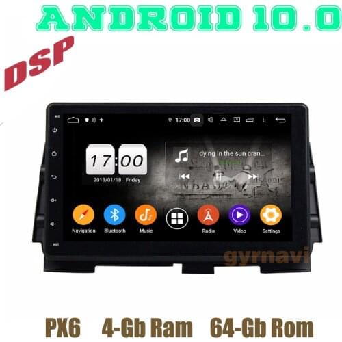 PX6 Android 10.0 Car GPS radio Player for Nissan Kicks Micra 2017 2018 2019 with dsp bluetooth wifi 4+64GB Auto Stereo Headunit