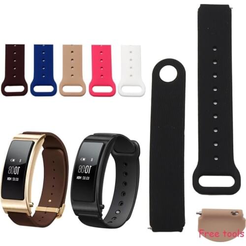 New Arrivals Silicone Rubber Smart Wrist Watch Band Bracelet Strap For Huawei B2 B3 15MM 16MM