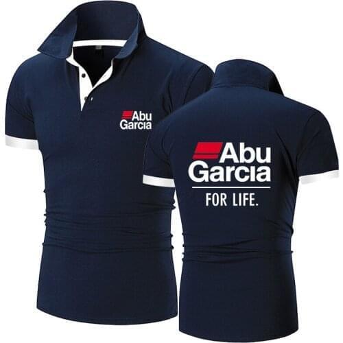 Summer 2021 ABU Garcia Print Polo Shirts Men Comfortable Short Sleeves Cotton Harajuku Casual Sport T Shirt Tees Tops