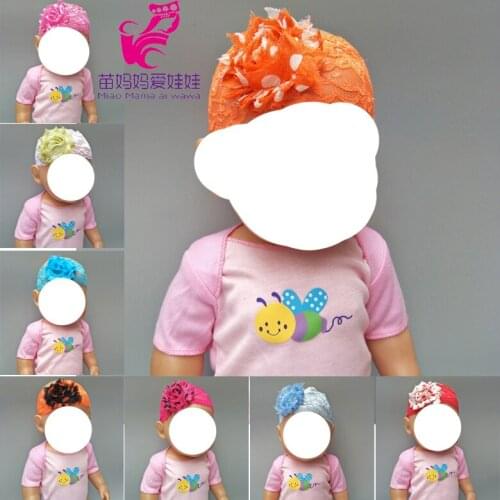 Fits 40cm doll headband for 18" 40cm bebe new born doll accessory reborn baby doll flower headband