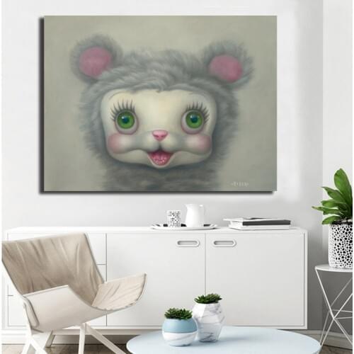 The Snow Yak Mark Ryden Art HD Canvas Poster OIil Painting Wall Picture Print Modern Home Bedroom Decoration Framework