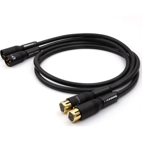 Pair Alpha p2.1 Pcocc Audio Interconnect Cable with Pailiccs XLR Plugs