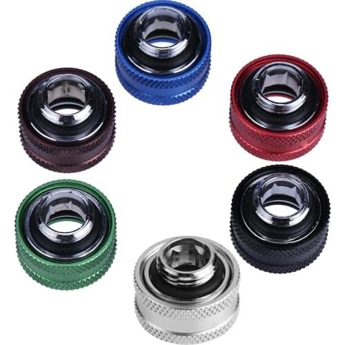 14mm Hard Tube Extended Hand Twist G1/4 2point Thread Rigid Tube Compression Fittings for PC Water Cooling System 5 Colors