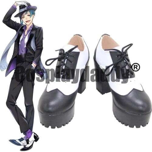 Twisted Wonderland Villains Academy Adventure Game Coral Sea Octavinelle Floyd Leech Cosplay Shoes Heeled Boots X002