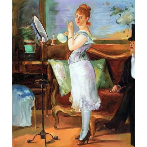 Frameless Female Oil Painting Nana by Edouard Manet Portrait Wall Art Paintings Classic Home Decor Vertical