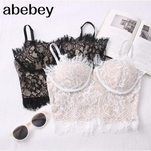 Backless Lace Camisole Women Backless Crop Top 2020 Ladies Summer Vintage Underwire Sexy Vest Top