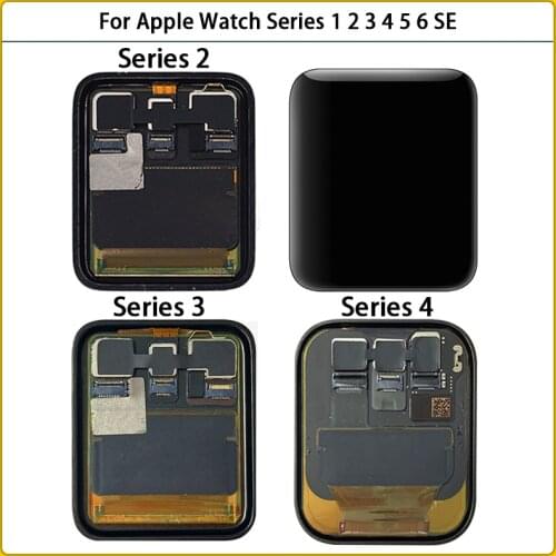 Tested For Apple Watch Series 1 2 3 4 5 6 SE LCD Display Touch Screen Panel Digitizer Assembly For iWatch S2 S3 GPS LTE 42 38mm