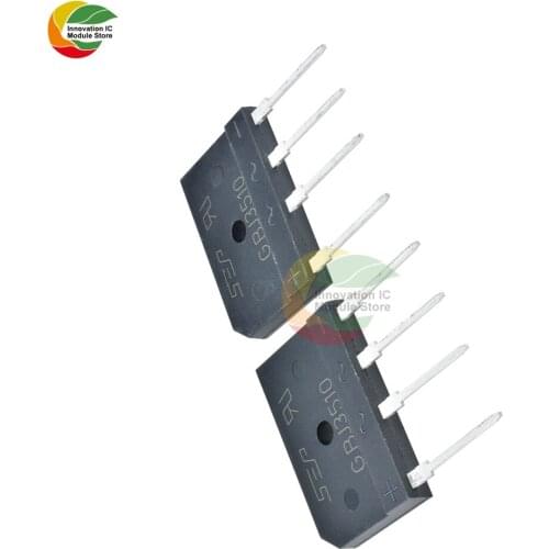 Ziqqucu 5PCS Original GBJ3510 1000V 35A Diode Bridge Rectifier Single Phase Bridge Rectifier Diy Electronic Through Hole