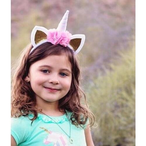 100pcs/lot fedex fast Cute Unicorn Flower Cat Ears Headbands Children Headwear Kids Hair Accessories