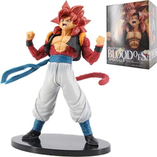 23cm Model Toys Dragon Ball Super 4 Super Saiyan Son Goku Figure Statue