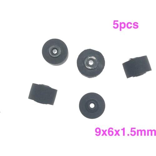 5pcs 9mm*6mm*1.5 wheel belt pulley rubber audio pressure pinch roller for vintage cassette deck tape recorder Stereo player