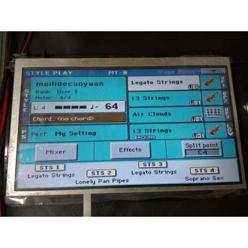 7'' KORG PA4X PA600 PA900 LCD DISPLAY screen with Touch panel Repair replacement