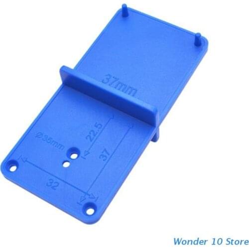 97BB 35mm 40mm Hinge Hole Drilling Guide Locator Holes Opener Template Model Door Cabinets DIY Woodworking Tool