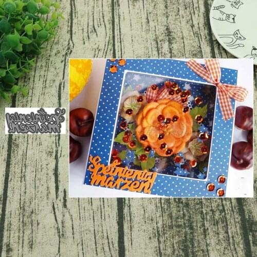 AddyCraft Polish language Dream come true Metal Cutting Dies Stencils Scrapbooking Album Paper Decorative Craft Embossing