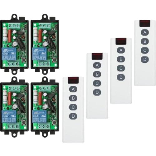 500M Long Range AC 220 V 1CH 1CH Wireless RF Remote Control Light Switch 10A Relay Output Radio Receiver Module+Transmitt