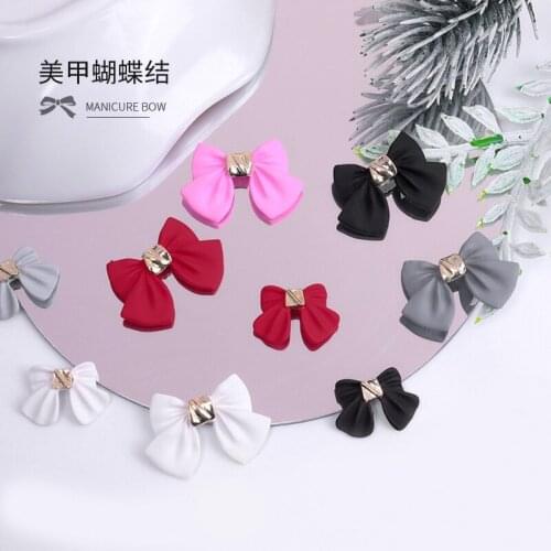 16-23MM Nail Art Metal 3D Charms Colorful Bow Bowtie Butterfly Nail Rhinestones 10pcs/Lot 3d Nail Art Acrylic Elegant Bowknots