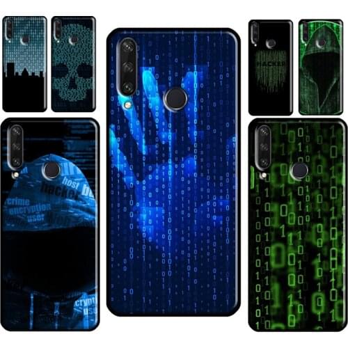 Hacker Binary Matrix Rain Case For Huawei Nova 5T 3 2 i Y3 II Y7 Y5 Y6 2017 2018 Y9 2019 Y5P Y6P Y7A 2020 Y9S Cover