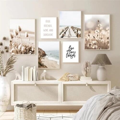 Flower Grass Scenery Picture Home Decor Wall Art Canvas Painting Nordic Nature Landscape Poster And Print Living Room Home Decor