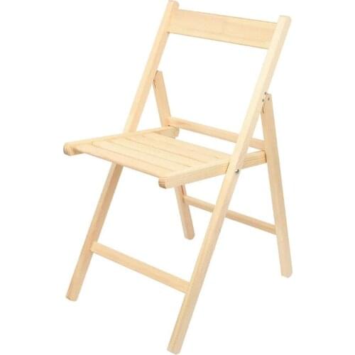 Wooden Folding Chair with PU Leather Cushion Portable Seat for Office Wedding Party Picnic