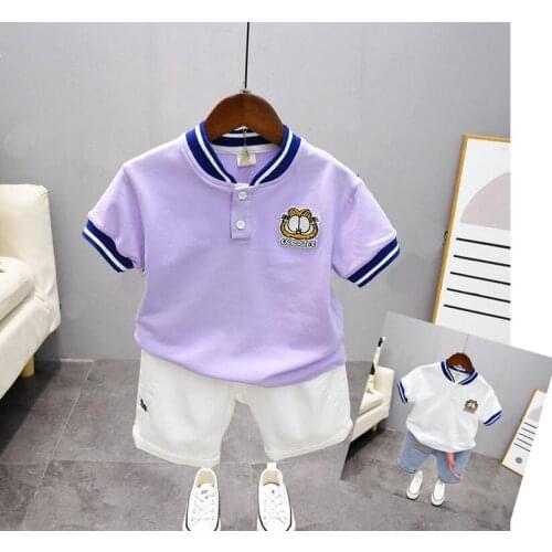 Kids Outfit Cute Summer Toddler Infant Boys Girls Top T-shirt Short Pants 2Pcs Outfit Set Clothes 2-7Y Casual Sports Tracksuits