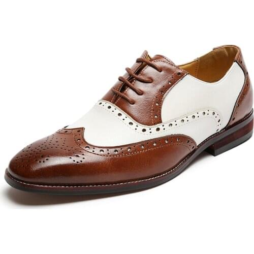 DXKZMCM Men's Patent Leather Shoes