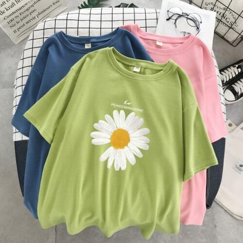 Oversized 6XL 150kg Women Flower T Shirts Large Cotton Tees Casual O-Neck Short Sleeve Harajuku Cool T-shirt