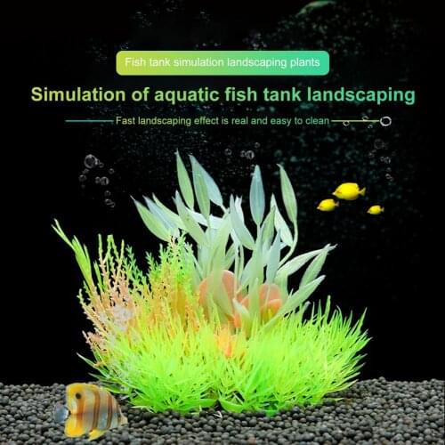 Fake Aquatics Plants High Imitation Landscaping Long-lasting Artificial Water Plants Aquarium Decoration for Fish Tank Decor