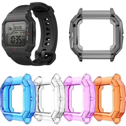 Soft TPU Protective Case For Huami Amazfit Neo Smart Watch Replacement Protection Frame Watch Screen Protector Shell Accessories