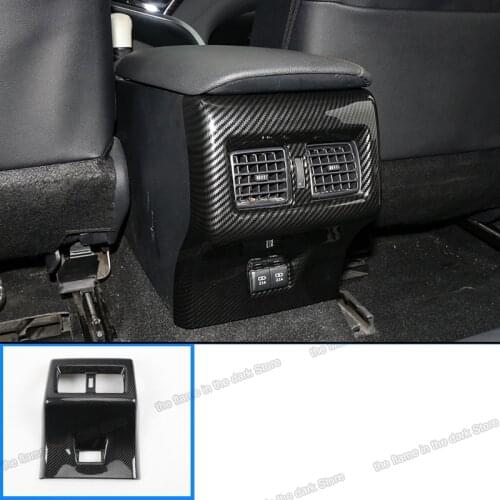 Lsrtw2017 Car Rear Armrest Vent Frame Panel Trims Decorative Interior for toyota camry 2019 2020 2018 70 v70 xv70 trd accessory