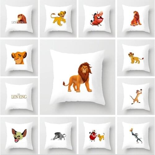 Cartoons The lion king Pillowcase decoration sofa pillowcase Pillow pillowcase Home Home Decoration Cute pillowcase 45x45cm