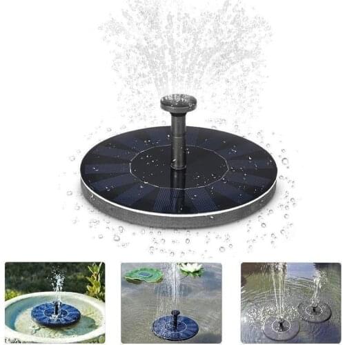 Floating Solar Fountain 13cm Garden Water Fountain Pool Pond Bird Fountain Water Floating Pond Garden Patio Decor Lawn Decor