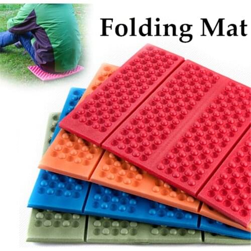 27x44cm Portable Soft Waterproof Dual Camping Hiking Picnic Cushion Seat Pad Outdoor Folding Camping Moistureproof Mattress Pad