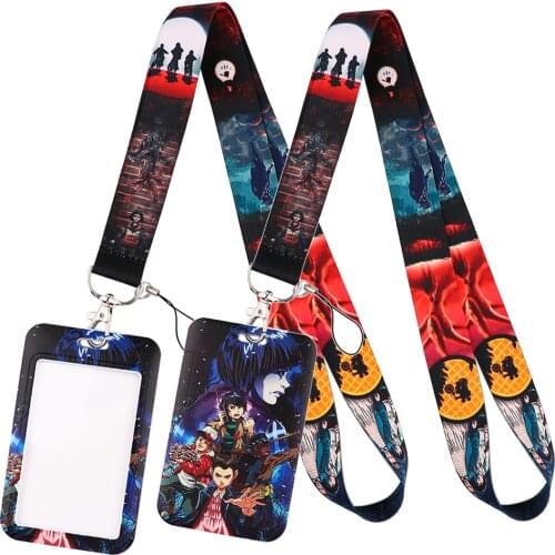 LT1054 Stranger Things Lanyard for Key Neck Strap lanyard Card ID Badge Holder Key Chain Key Holder Keyrings Accessories