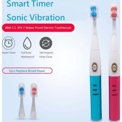 Sonical Electric Toothbrush For Adults IPX 7 Water Proof Brosse A Dent With 3 Brush Heads Electronic Toothbrush Gentle Gum Care